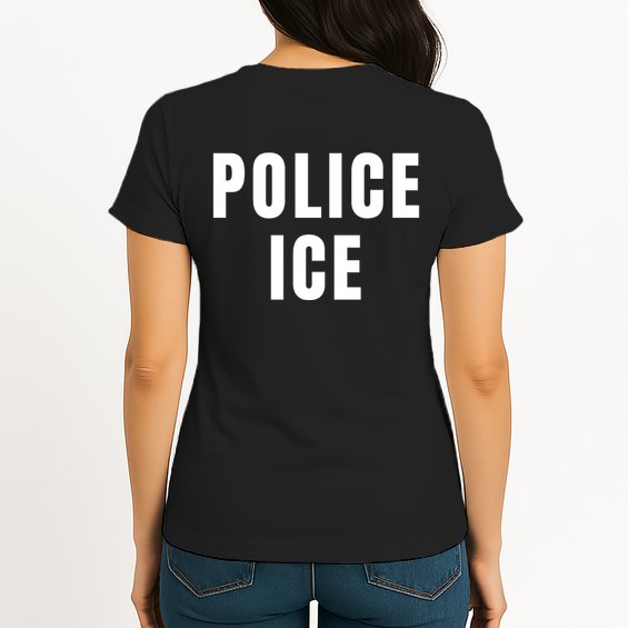 Police Ice  Us Immigration Agent Uniform Womens T-Shirt