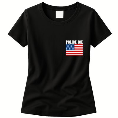 Police Ice  Us Immigration Agent Uniform Womens T-Shirt