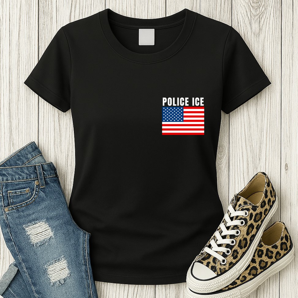 Police Ice  Us Immigration Agent Uniform Womens T-Shirt