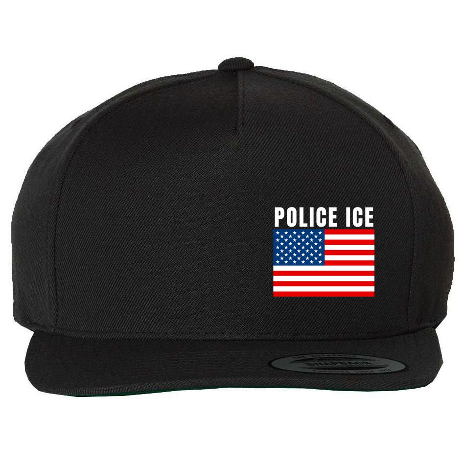 Police Ice  Us Immigration Agent Uniform Wool Snapback Cap