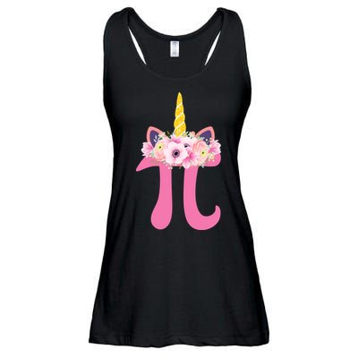 Unicorn Pi Day Ladies Essential Flowy Tank