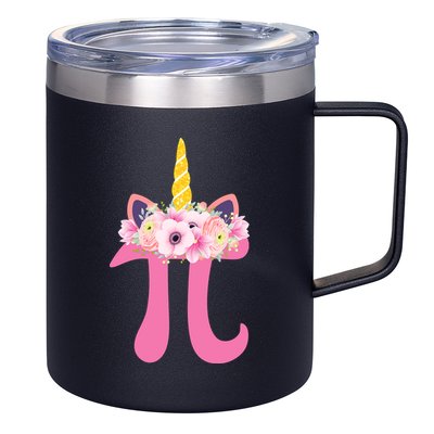 Unicorn Pi Day 12oz Stainless Steel Coffee Mug