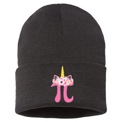 Unicorn Pi Day Sustainable Knit Beanie