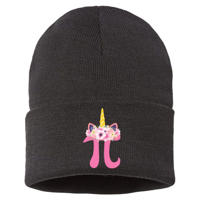 Unicorn Pi Day Sustainable Knit Beanie