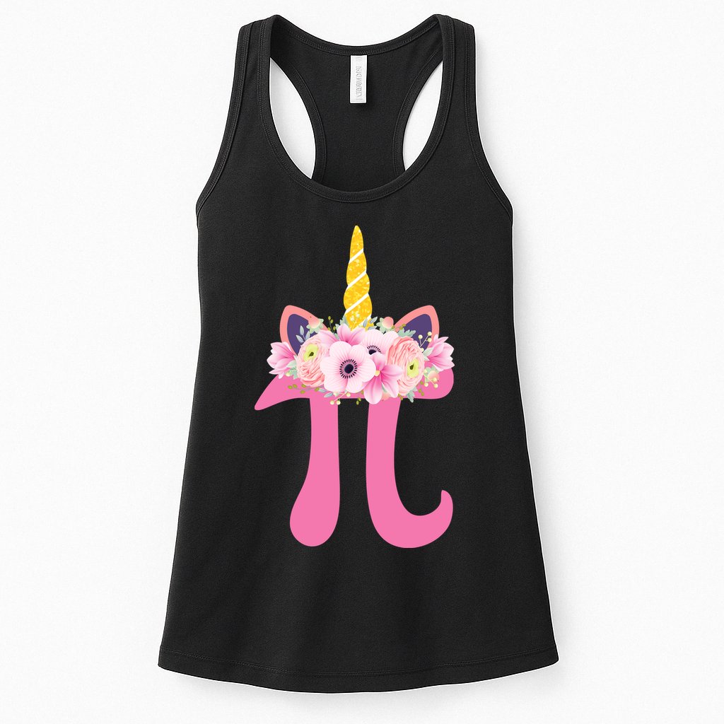Unicorn Pi Day Womens Tank Top