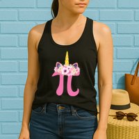 Unicorn Pi Day Womens Tank Top