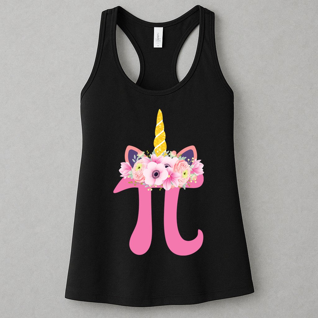 Unicorn Pi Day Womens Tank Top