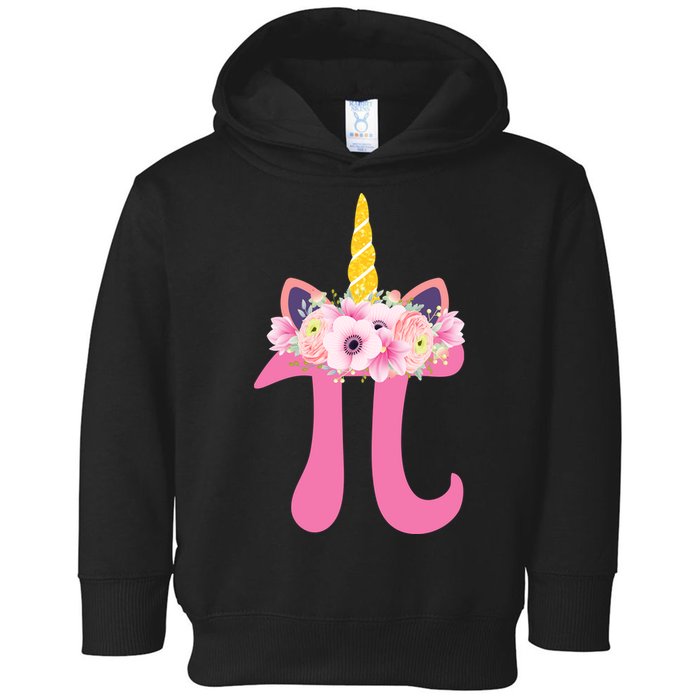 Unicorn Pi Day Toddler Hoodie