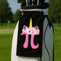 Unicorn Pi Day Golf Towel