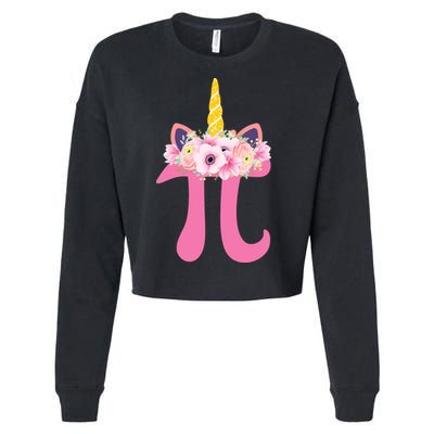 Unicorn Pi Day Cropped Pullover Crew