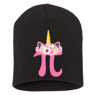 Unicorn Pi Day Short Acrylic Beanie