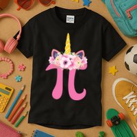 Unicorn Pi Day Kids T-Shirt