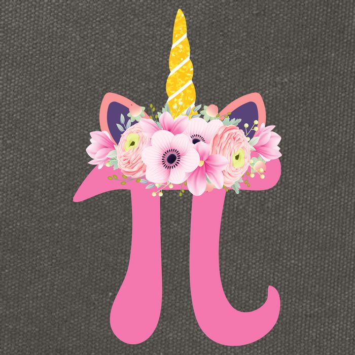 Unicorn Pi Day Cotton Canvas Backpack