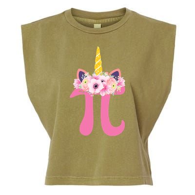 Unicorn Pi Day Garment-Dyed Women's Muscle Tee