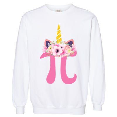Unicorn Pi Day Garment-Dyed Sweatshirt