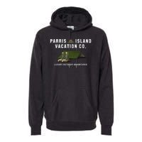 Parris Island Vacation Co Luxury Outdoor Adventures Funny Premium Hoodie