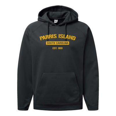 Parris Island Vintage South Carolina Performance Fleece Hoodie