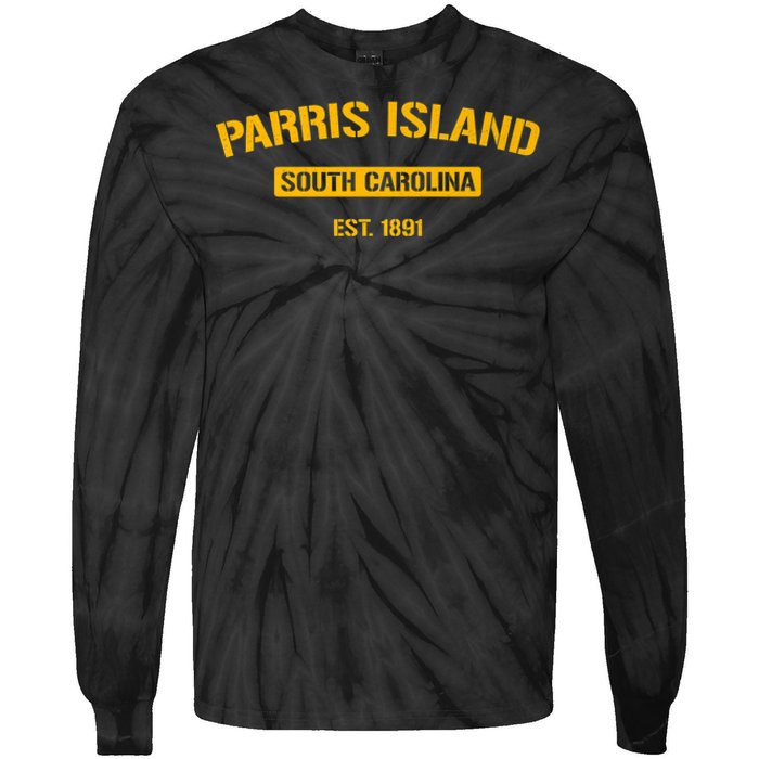 Parris Island Vintage South Carolina Tie-Dye Long Sleeve Shirt