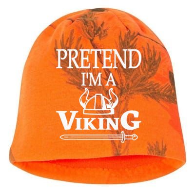 Pretend I'm Viking Funny Lazy Halloween Costume Party Kati - Camo Knit Beanie