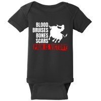 Pain Is Victory Bull Riding Funny Hoodie Rodeo Rider Gift Baby Bodysuit