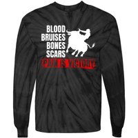 Pain Is Victory Bull Riding Funny Hoodie Rodeo Rider Gift Tie-Dye Long Sleeve Shirt