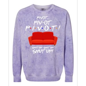 Pivot Couch Shut Up Colorblast Crewneck Sweatshirt