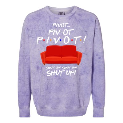 Pivot Couch Shut Up Colorblast Crewneck Sweatshirt