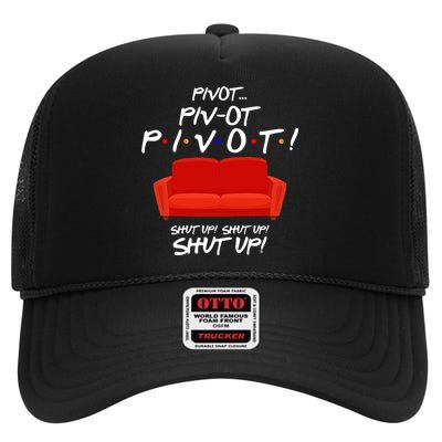 Pivot Couch Shut Up High Crown Mesh Back Trucker Hat