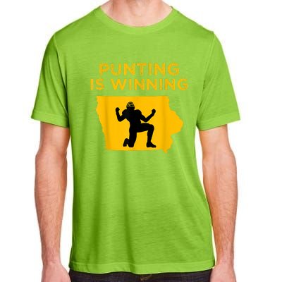 Punting Is Winning Iowa I Cheer For The Punter Adult ChromaSoft Performance T-Shirt