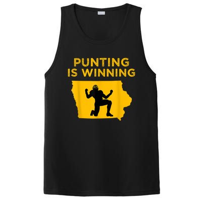 Punting Is Winning Iowa I Cheer For The Punter PosiCharge Competitor Tank