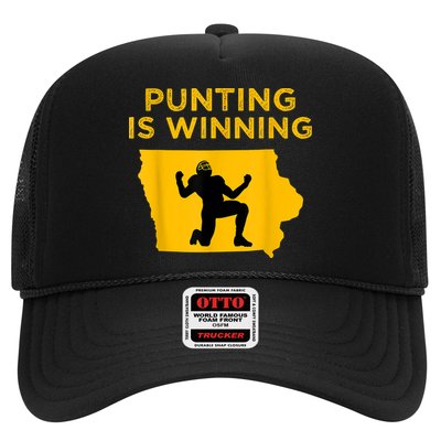 Punting Is Winning Iowa I Cheer For The Punter Trucker Hat