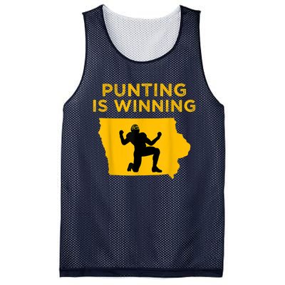 Punting Is Winning Iowa I Cheer For The Punter Mesh Reversible Basketball Jersey Tank