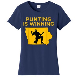 Punting Is Winning Iowa I Cheer For The Punter Women's T-Shirt