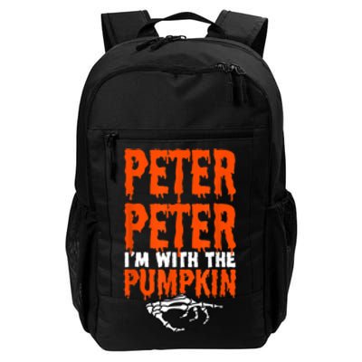 Peter I'm With The Pumpkin Halloween Costume Couple Daily Commute Backpack