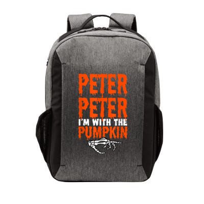 Peter I'm With The Pumpkin Halloween Costume Couple Vector Backpack