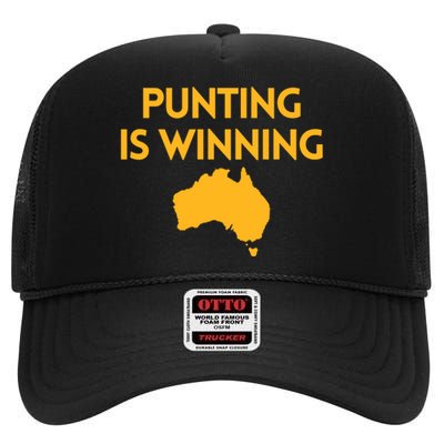 Punting Is Winning High Crown Mesh Back Trucker Hat