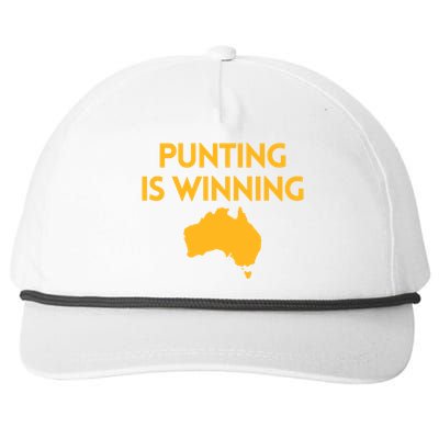 Punting Is Winning Snapback Five-Panel Rope Hat