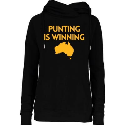 Punting Is Winning Womens Funnel Neck Pullover Hood