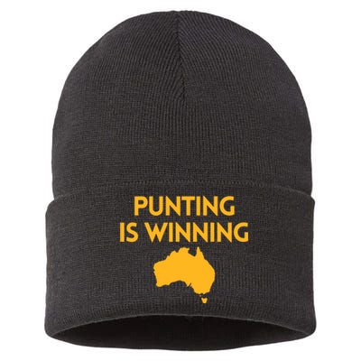 Punting Is Winning Sustainable Knit Beanie