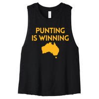 Punting Is Winning Women's Racerback Cropped Tank