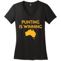 Punting Is Winning Women's V-Neck T-Shirt