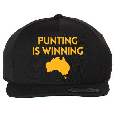 Punting Is Winning Wool Snapback Cap