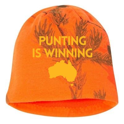 Punting Is Winning Kati - Camo Knit Beanie