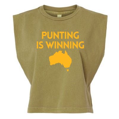 Punting Is Winning Garment-Dyed Women's Muscle Tee