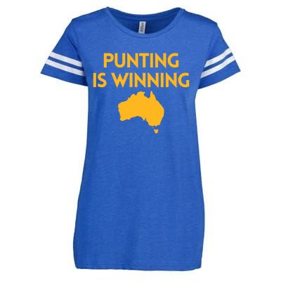 Punting Is Winning Enza Ladies Jersey Football T-Shirt