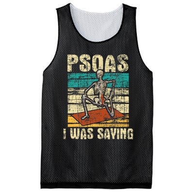 Psoas I Was Saying Massage Therapist Therapy LMT Masseuse Mesh Reversible Basketball Jersey Tank