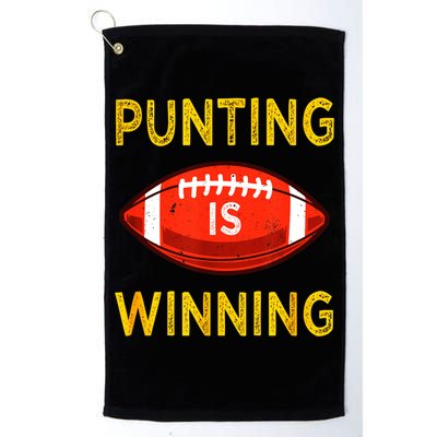 Punting Is Winning Golf Towel