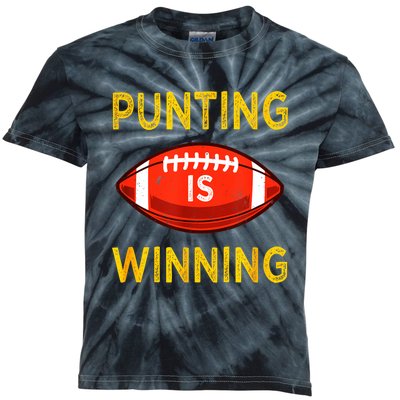 Punting Is Winning Kids Tie-Dye T-Shirt