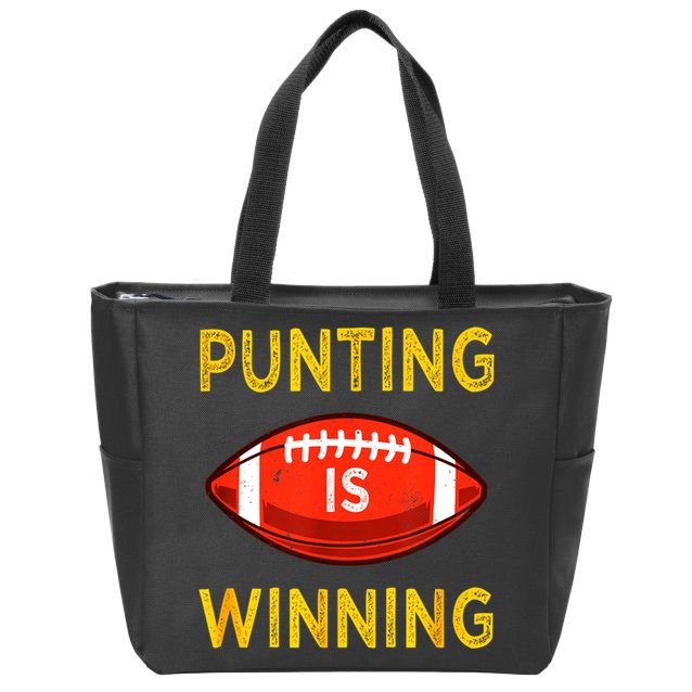 Punting Is Winning Zip Tote Bag