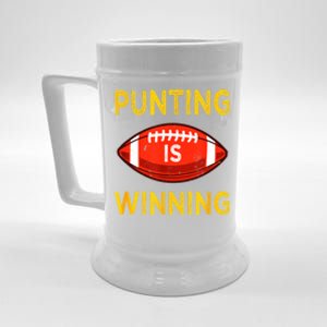 Punting Is Winning Beer Stein